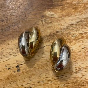 Vintage Two Tone Carolee Earrings